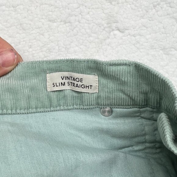 J Crew | High Rise Vintage Slim Straight Corduroy Dusty Shale Size 32 - Picture 11 of 16